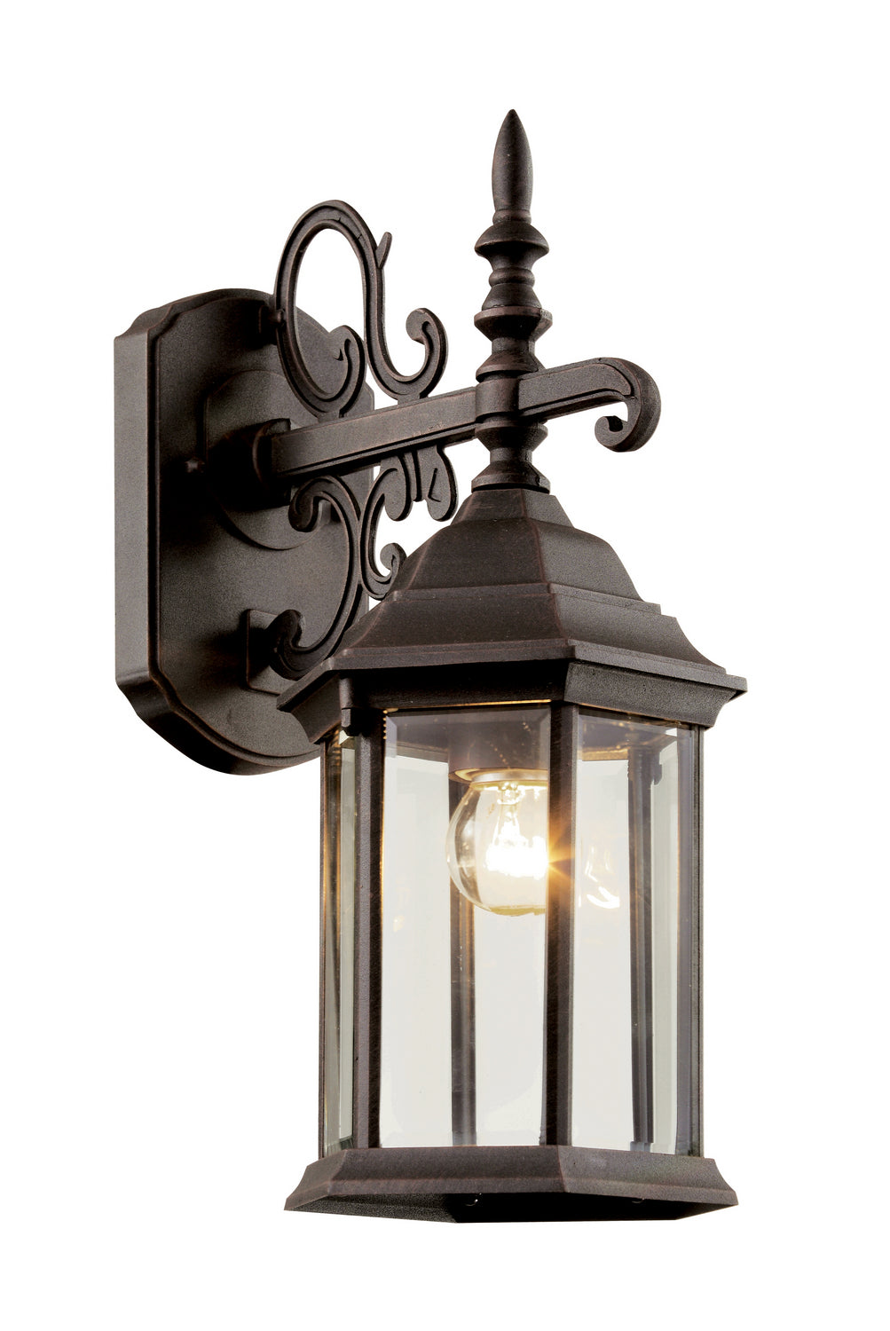 Josephine One Light Wall Lantern in Rust - available from The Lighting Shoppe, trusted by Canadian homeowners