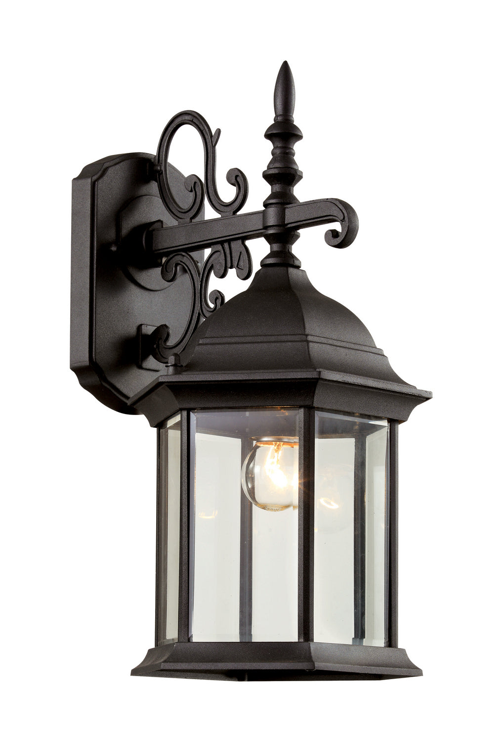 Josephine One Light Wall Lantern in Black - available from The Lighting Shoppe, trusted by Canadian homeowners