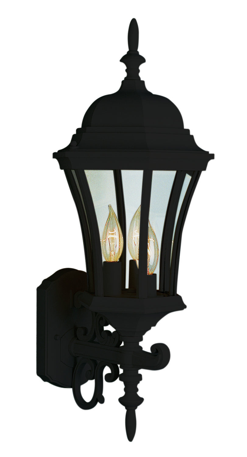 Burlington II Three Light Wall Lantern in Black - available from The Lighting Shoppe, trusted by Canadian homeowners