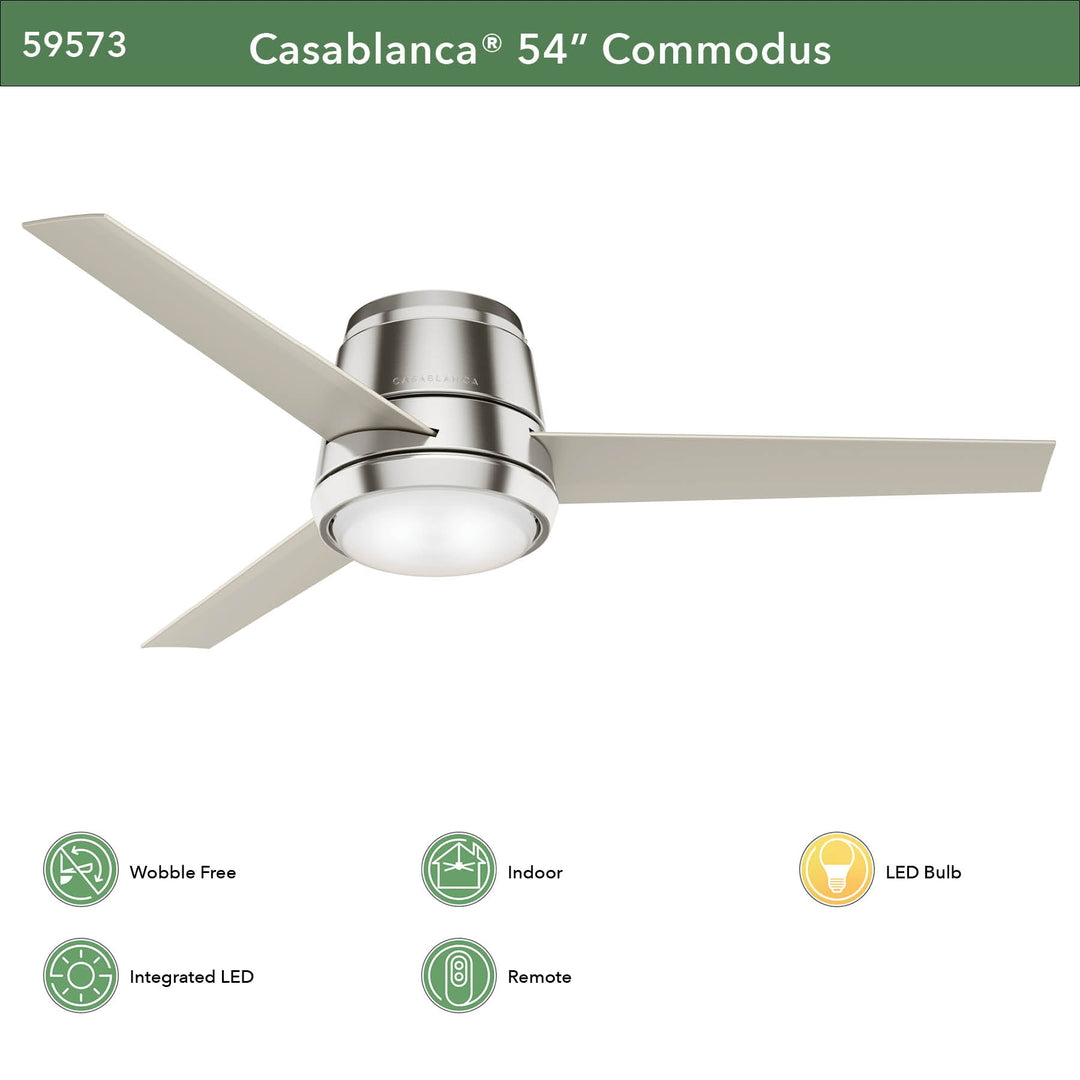 Commodus with LED Light 54 inch Hunter Fan Canada