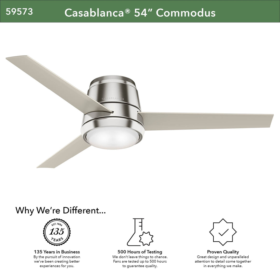 Commodus with LED Light 54 inch Hunter Fan Canada