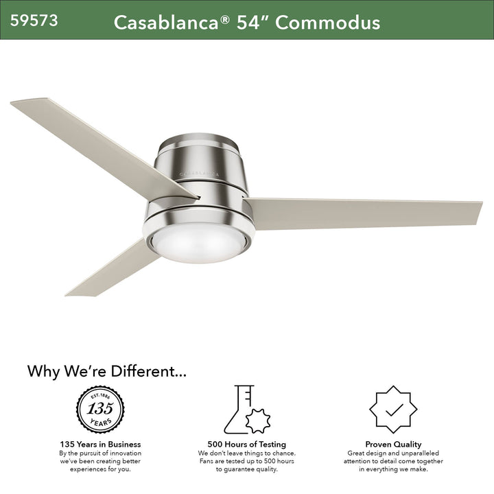 Commodus with LED Light 54 inch Hunter Fan Canada