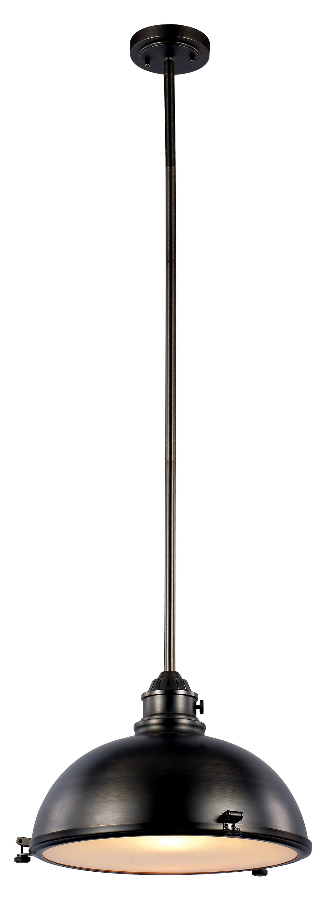 Performance One Light Pendant in Weathered Bronze - available from The Lighting Shoppe, trusted by Canadian homeowners