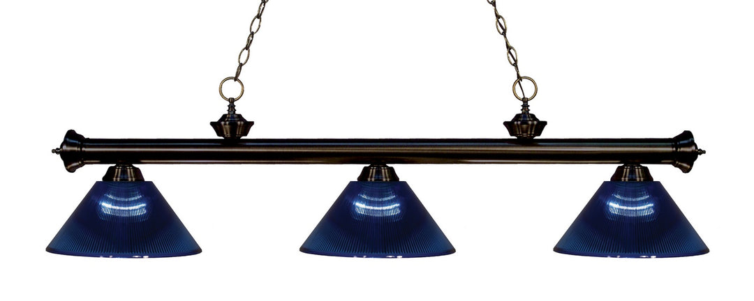 Z-Lite Canada - 200-3BRZ-ARDB - Three Light Billiard - Riviera - Bronze