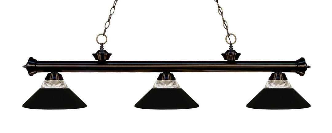 Z-Lite Canada - 200-3BRZ-RMB - Three Light Billiard - Riviera - Bronze