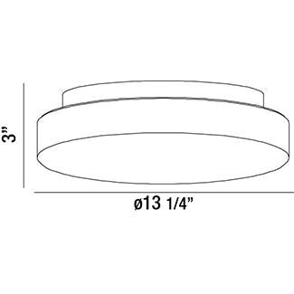 Eurofase Canada - 26145-013 - RAMATA,2LT FLUSHMOUNT,WHT/OPAL - RAMATA - White