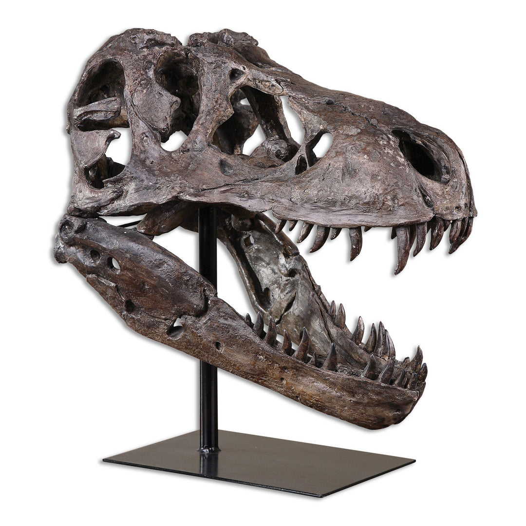 Tyrannosaurus Sculpture in Brown w/Heavy Gray - available from The Lighting Shoppe, trusted by Canadian homeowners