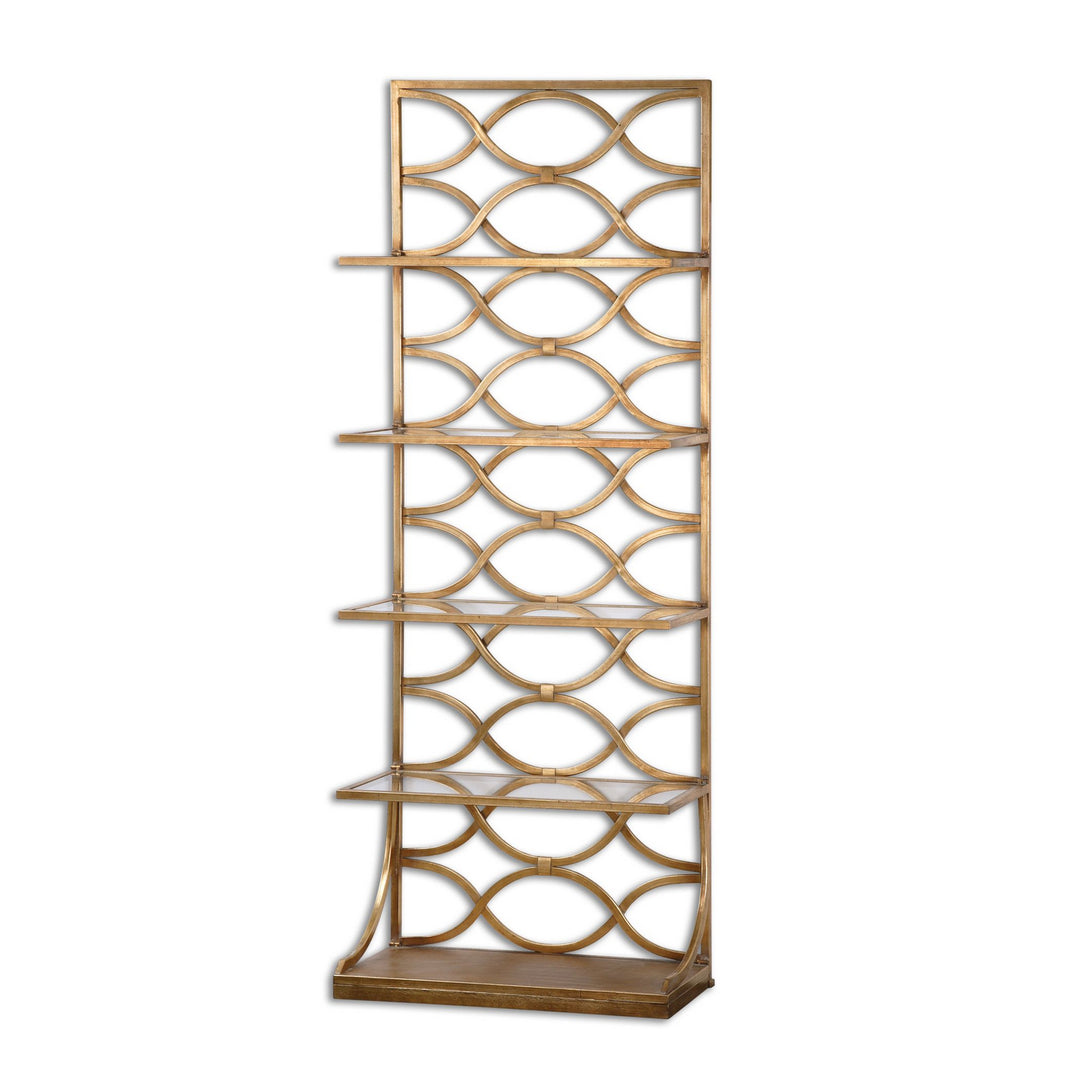 Lashaya Etagere in Gold Leaf - available from The Lighting Shoppe, trusted by Canadian homeowners