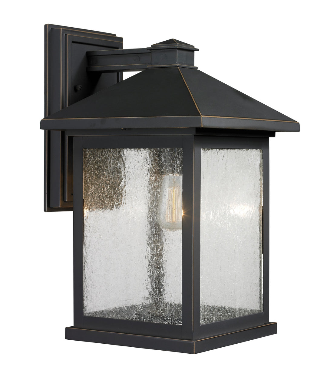 Portland One Light Outdoor Wall Light in Oil Rubbed Bronze - available from The Lighting Shoppe, trusted by Canadian homeowners