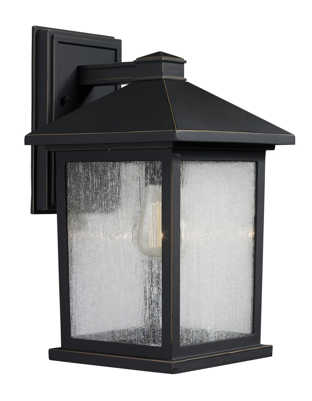 Portland One Light Outdoor Wall Light in Oil Rubbed Bronze - available from The Lighting Shoppe, trusted by Canadian homeowners