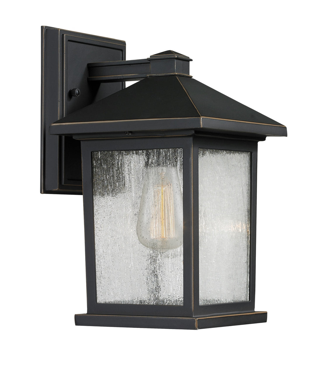 Portland One Light Outdoor Wall Light in Oil Rubbed Bronze - available from The Lighting Shoppe, trusted by Canadian homeowners