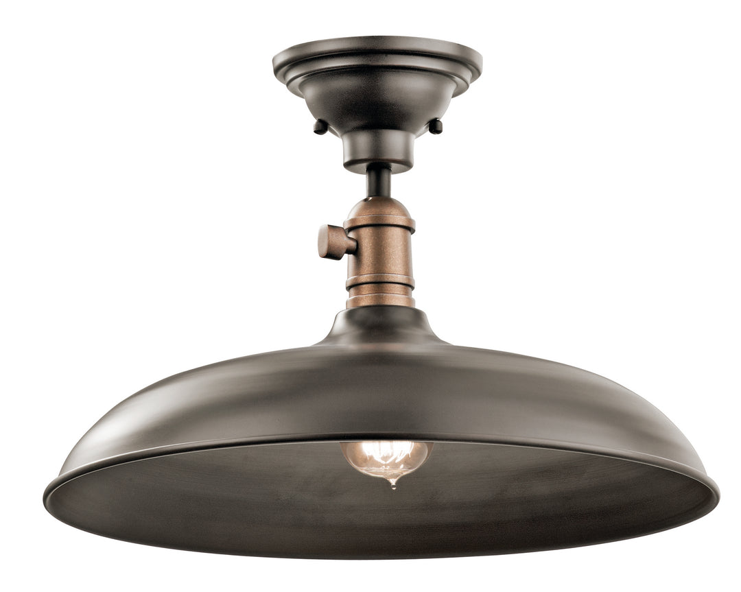 Kichler Canada - 42585OZ - One Light Pendant/Semi Flush - Cobson - Olde Bronze