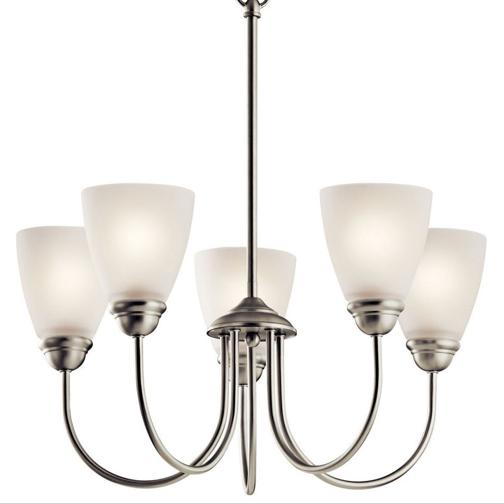 Kichler Canada - 43638NI - Five Light Chandelier - Jolie - Brushed Nickel