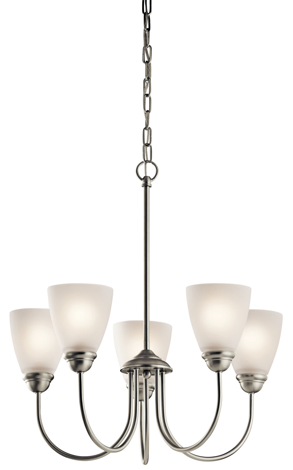 Kichler Canada - 43638NI - Five Light Chandelier - Jolie - Brushed Nickel