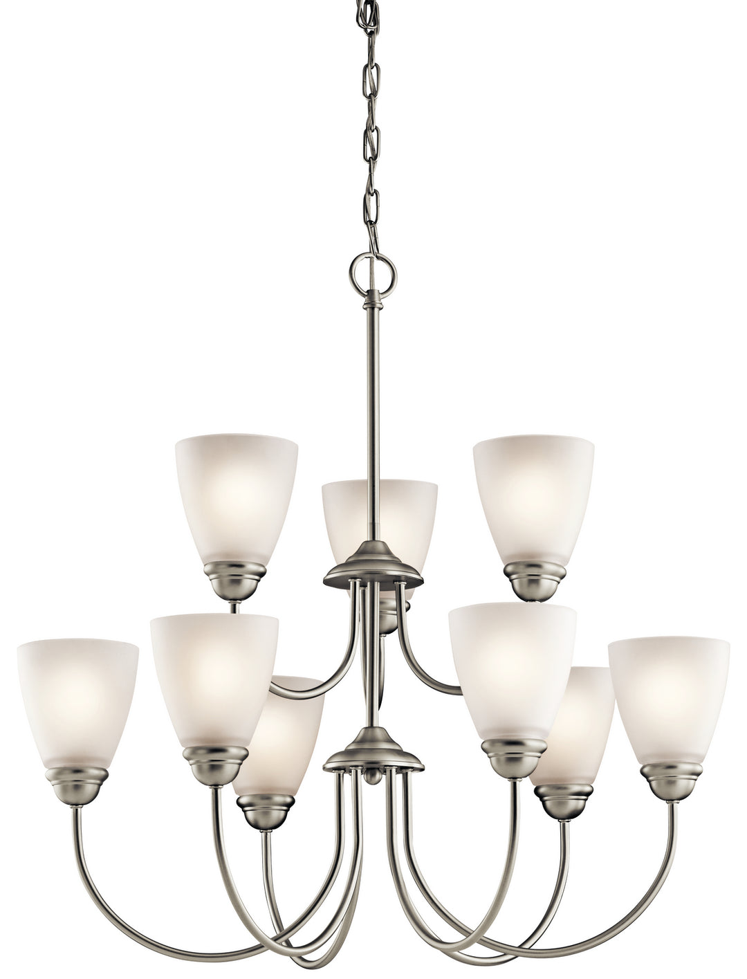 Kichler Canada - 43639NI - Nine Light Chandelier - Jolie - Brushed Nickel