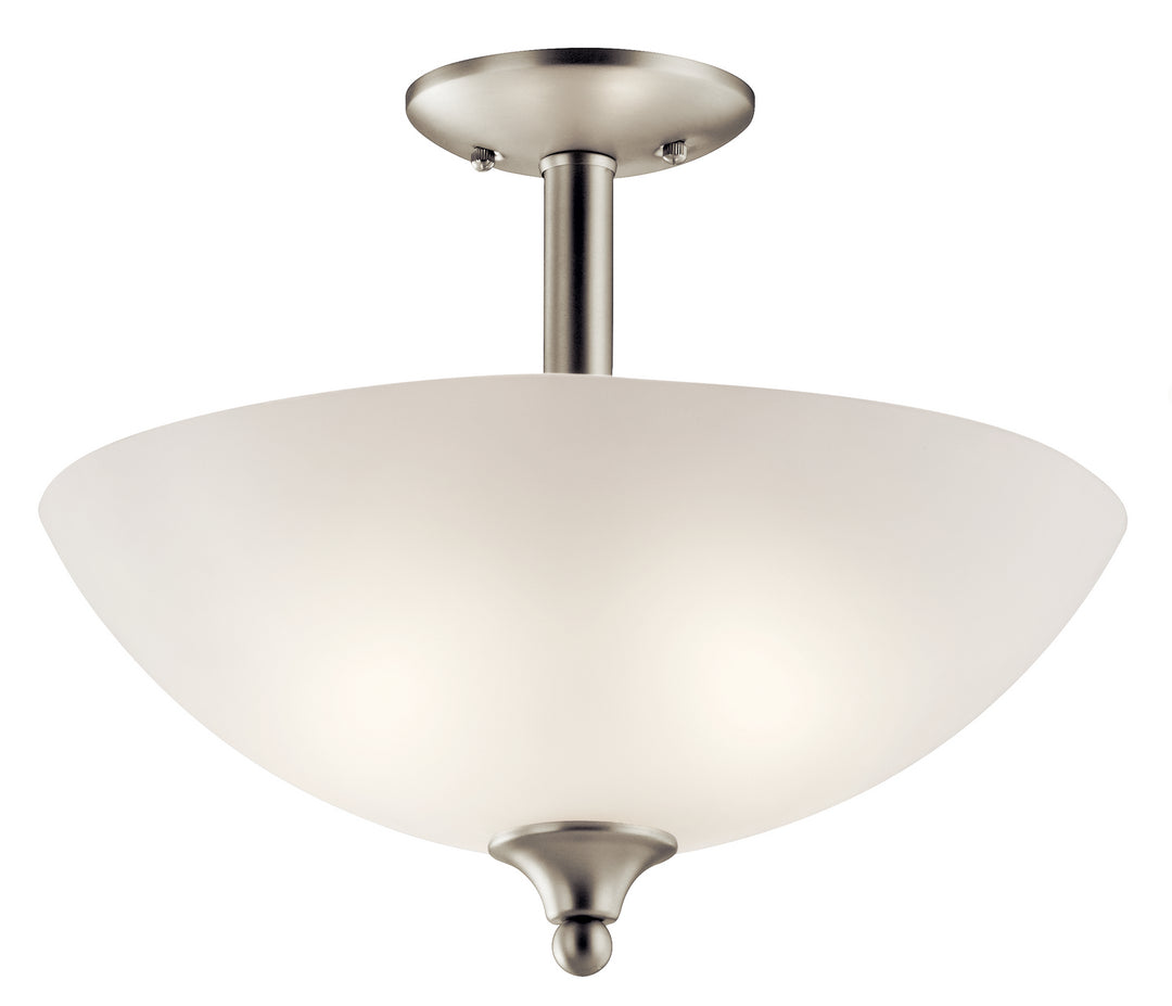 Kichler Canada - 43641NI - Two Light Pendant/Semi Flush - Jolie - Brushed Nickel