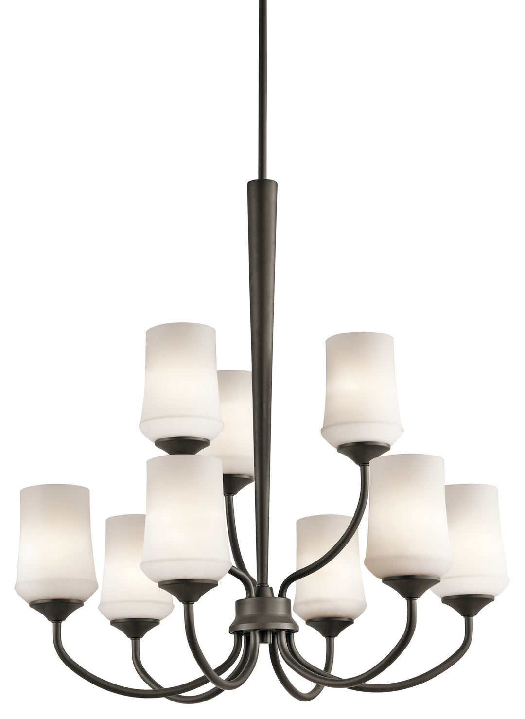 Aubrey Nine Light Chandelier in Olde Bronze - available from The Lighting Shoppe, trusted by Canadian homeowners