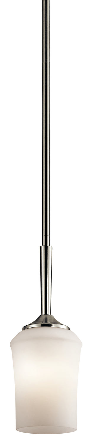 Aubrey One Light Mini Pendant in Brushed Nickel - available from The Lighting Shoppe, trusted by Canadian homeowners