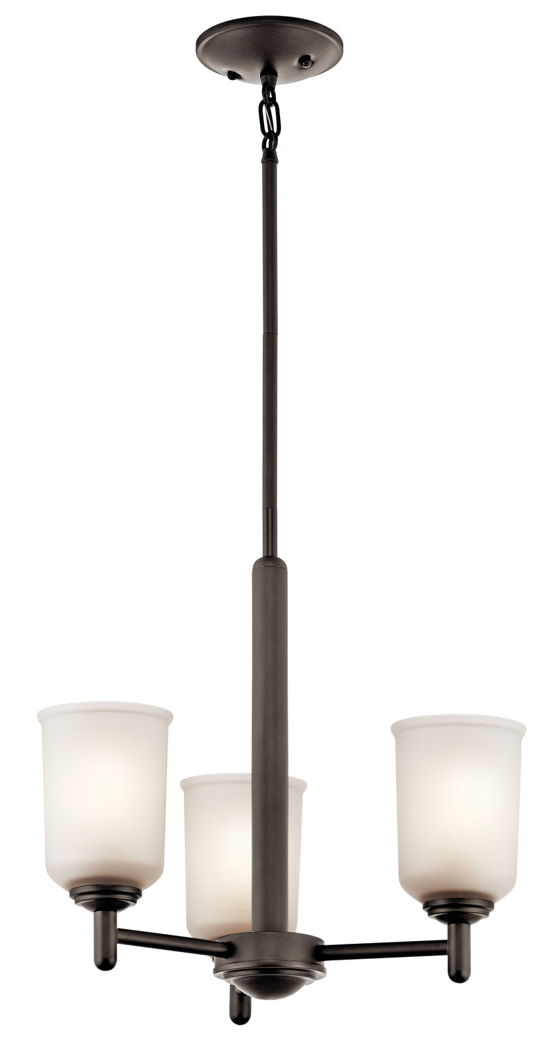 Kichler Canada - 43670OZ - Three Light Mini Chandelier - Shailene - Olde Bronze