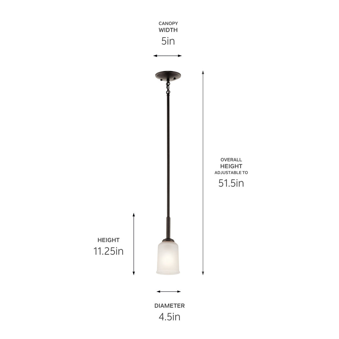 Kichler Canada - 43674OZ - One Light Mini Pendant - Shailene - Olde Bronze