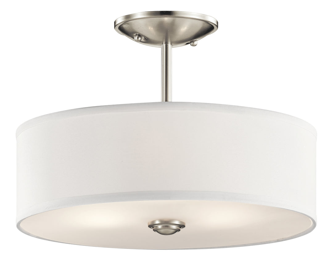 Kichler Canada - 43675NI - Three Light Semi Flush Mount - Shailene - Brushed Nickel