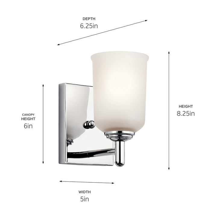 Kichler Canada - 45572CH - One Light Wall Sconce - Shailene - Chrome
