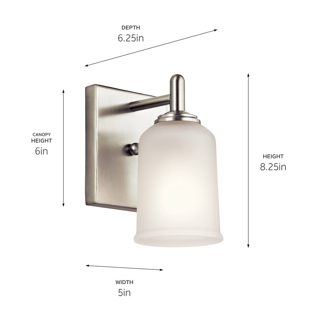 Kichler Canada - 45572NI - One Light Wall Sconce - Shailene - Brushed Nickel