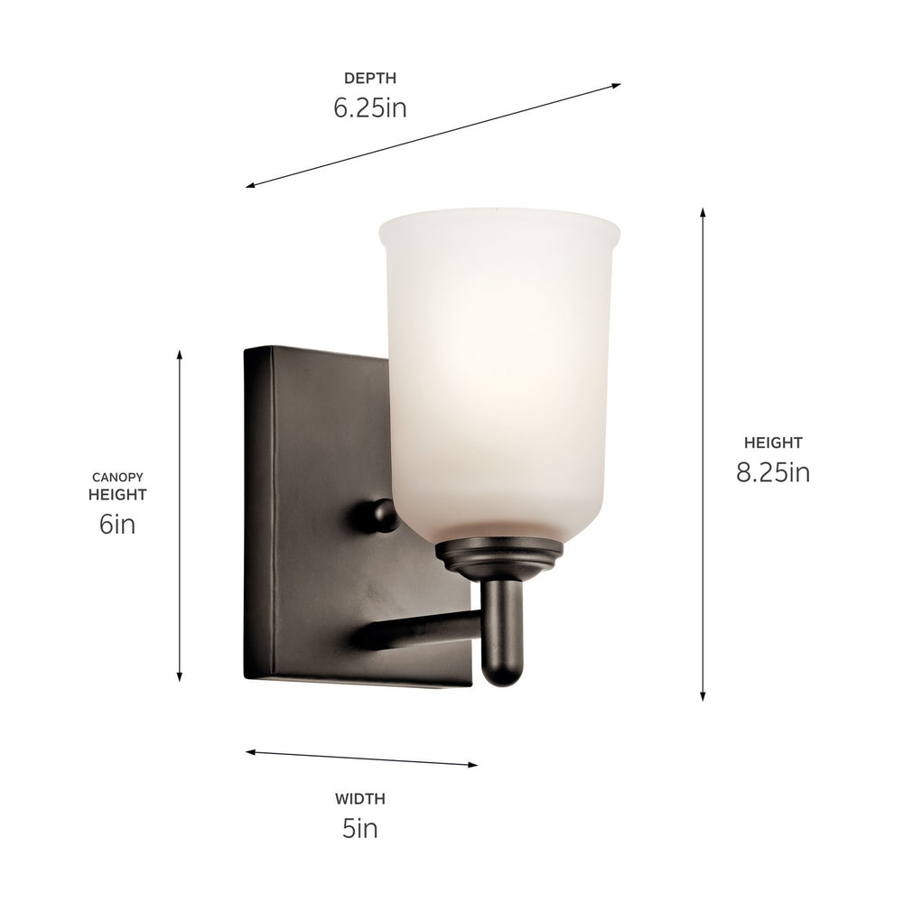 Kichler Canada - 45572OZ - One Light Wall Sconce - Shailene - Olde Bronze