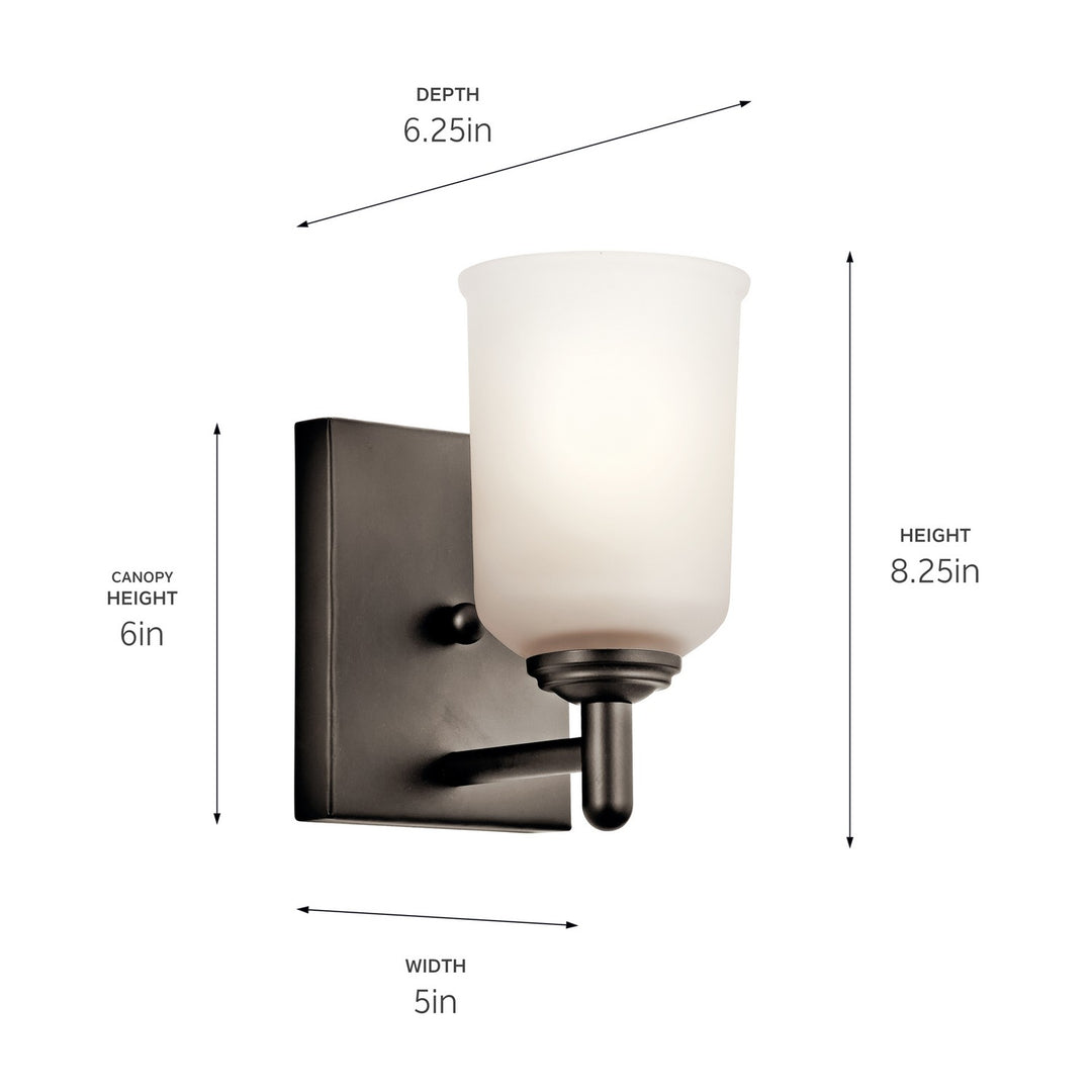 Kichler Canada - 45572OZ - One Light Wall Sconce - Shailene - Olde Bronze