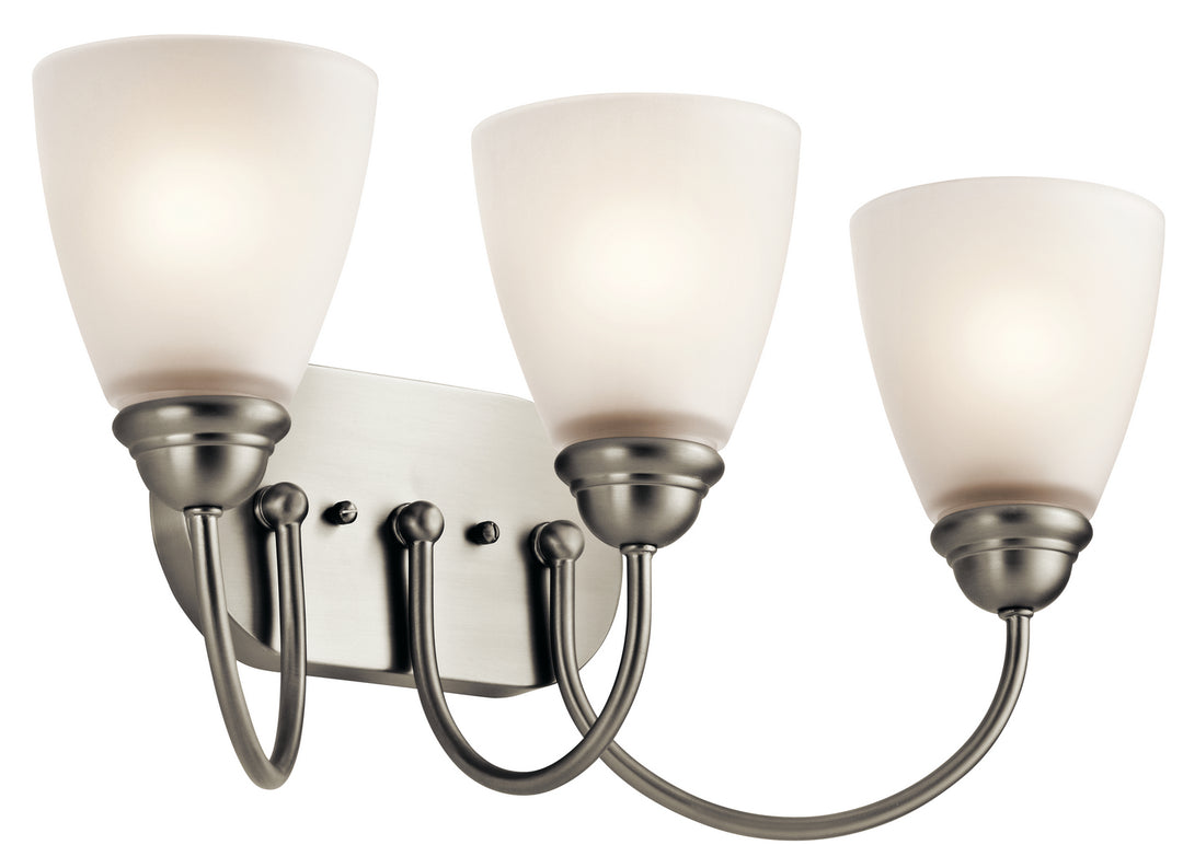Kichler Canada - 45639NI - Three Light Bath - Jolie - Brushed Nickel