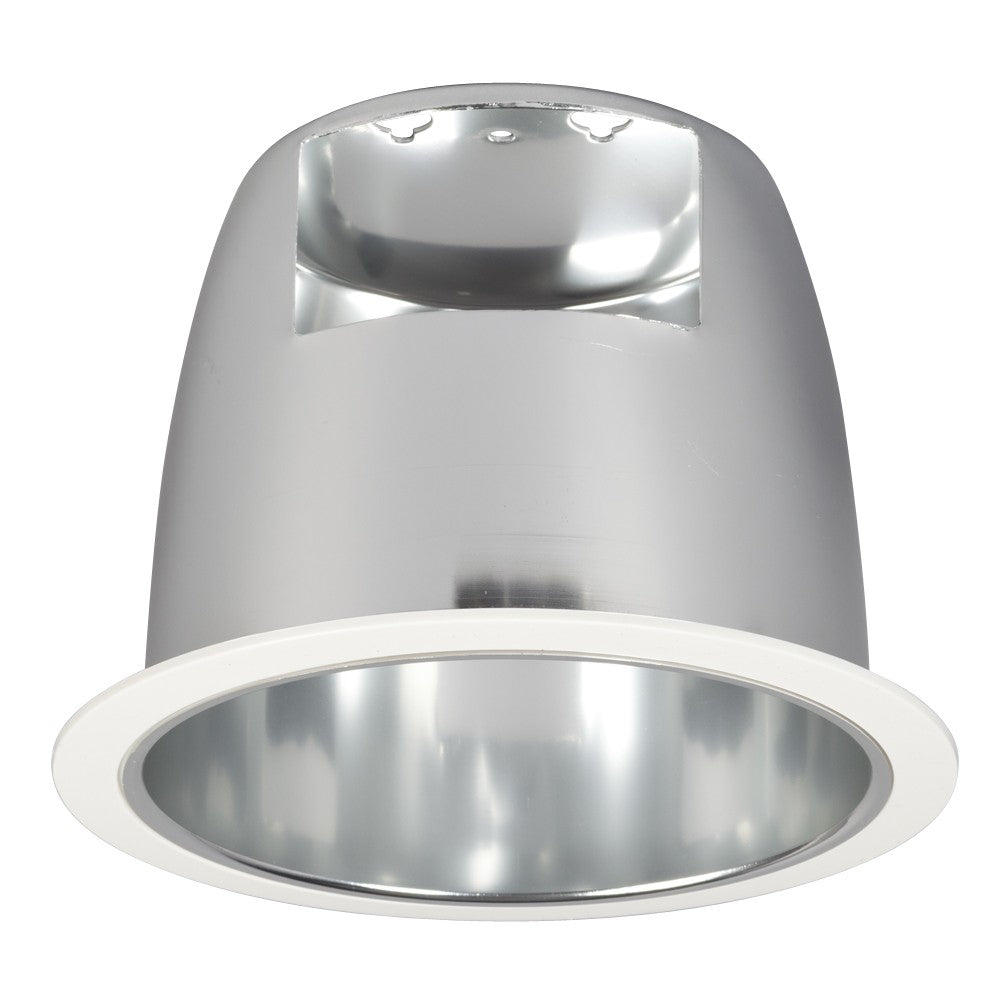 6`` Compact Fluorescent Trim for Housing in White Ring, Chrome Reflector - available from The Lighting Shoppe, trusted by Canadian homeowners
