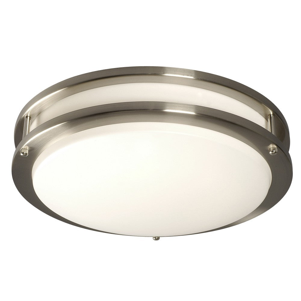 Flush Mount Two Light Flush Mount in Brushed Nickel - available from The Lighting Shoppe, trusted by Canadian homeowners