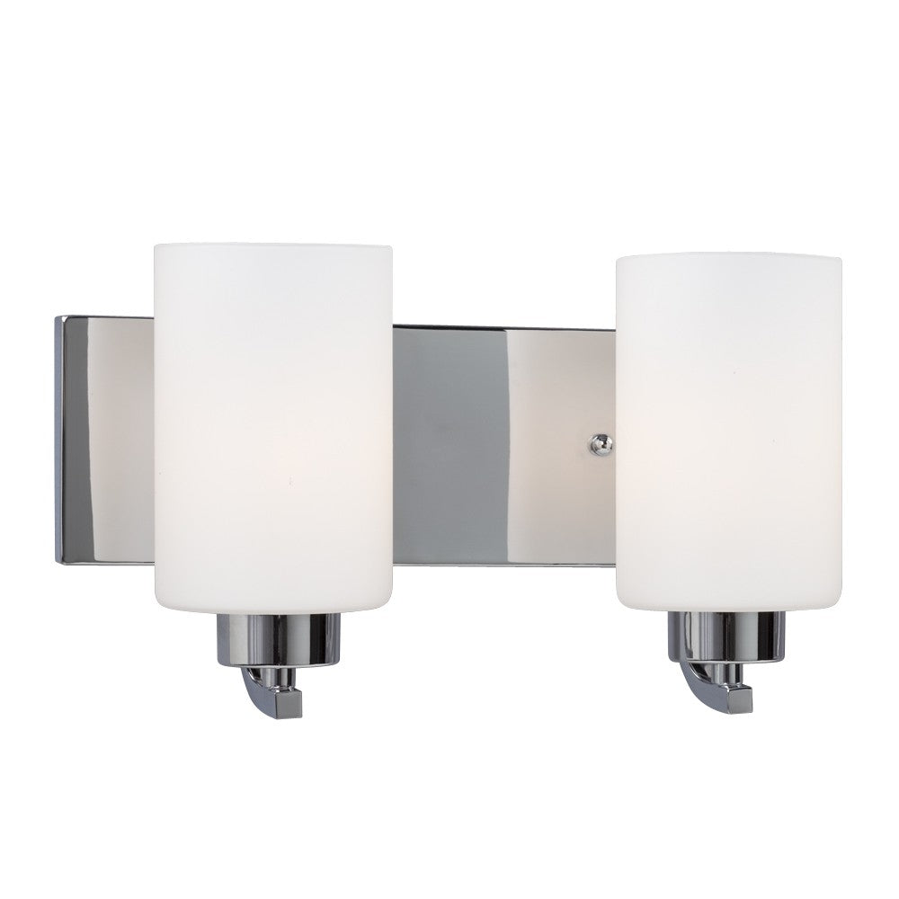 Pittman Two Light Vanity in Chrome - available from The Lighting Shoppe, trusted by Canadian homeowners