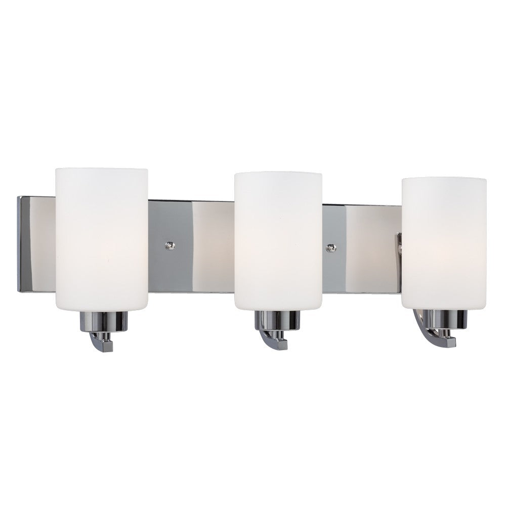 Pittman Three Light Vanity in Chrome - available from The Lighting Shoppe, trusted by Canadian homeowners