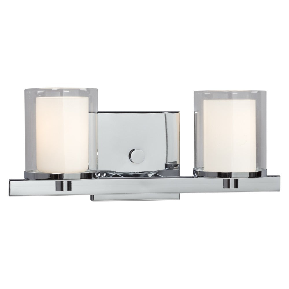 Alden Two Light Vanity in Polished Chrome - available from The Lighting Shoppe, trusted by Canadian homeowners