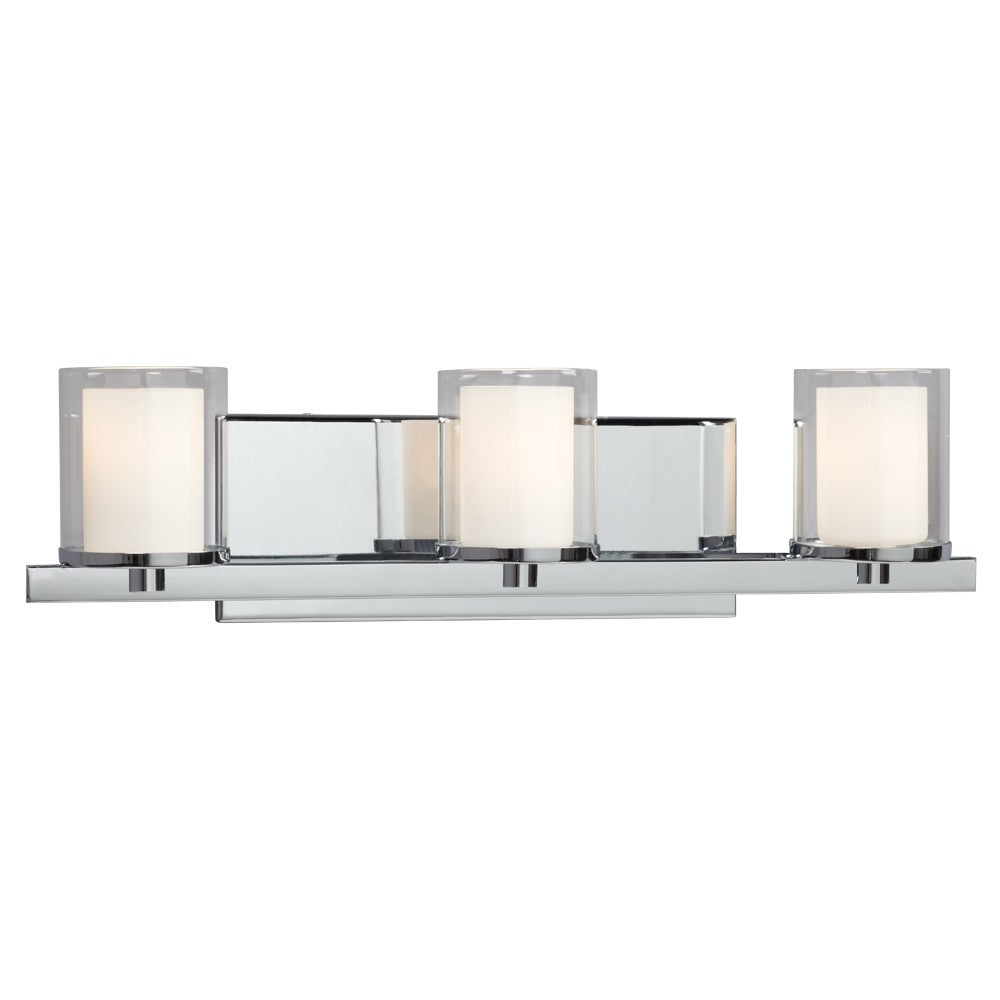 Alden Three Light Vanity in Polished Chrome - available from The Lighting Shoppe, trusted by Canadian homeowners