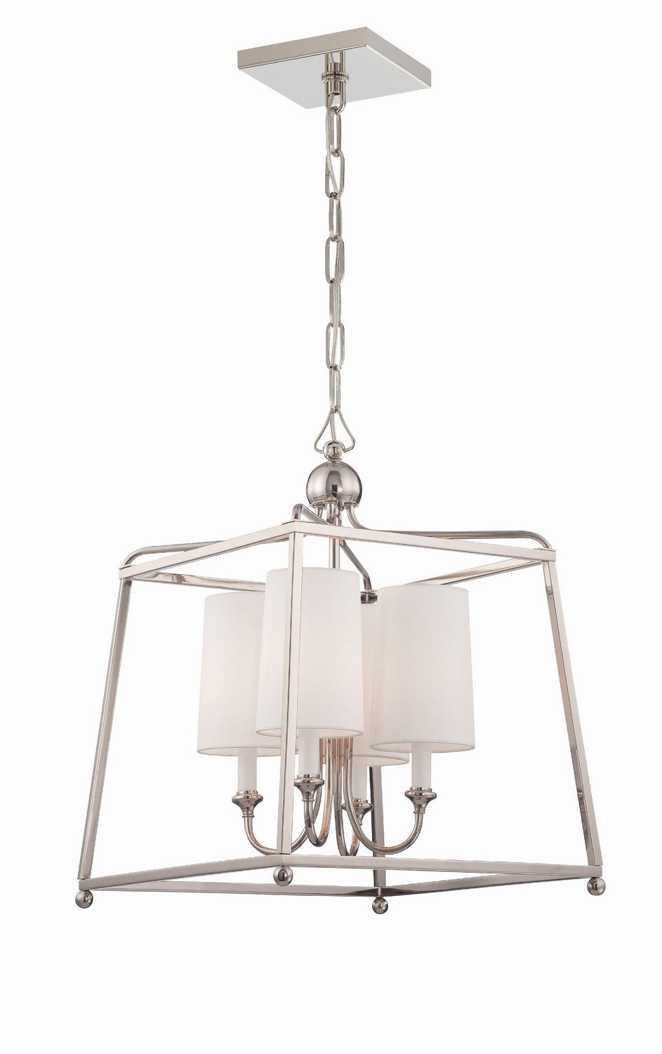 Sylvan Four Light Chandelier in Polished Nickel - available from The Lighting Shoppe, trusted by Canadian homeowners