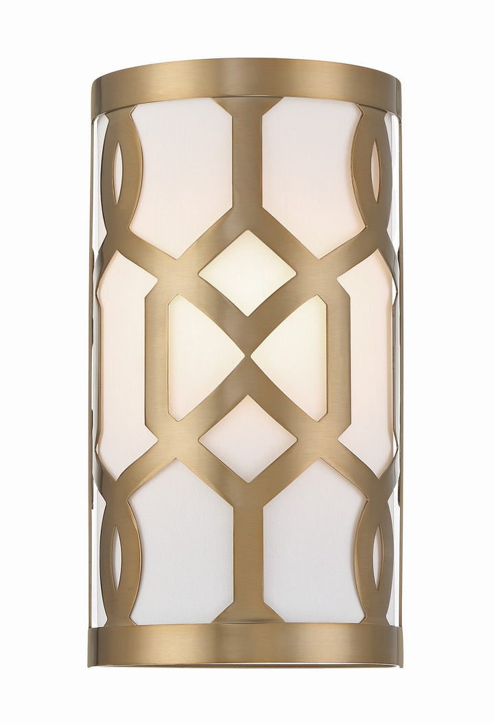 Jennings One Light Wall Sconce in Aged Brass - available from The Lighting Shoppe, trusted by Canadian homeowners