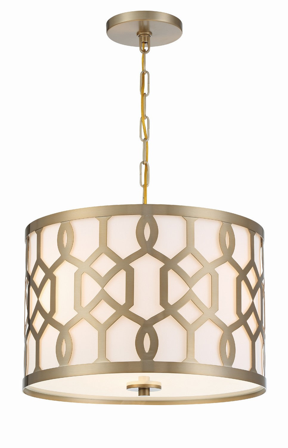 Jennings Three Light Chandelier in Aged Brass - available from The Lighting Shoppe, trusted by Canadian homeowners