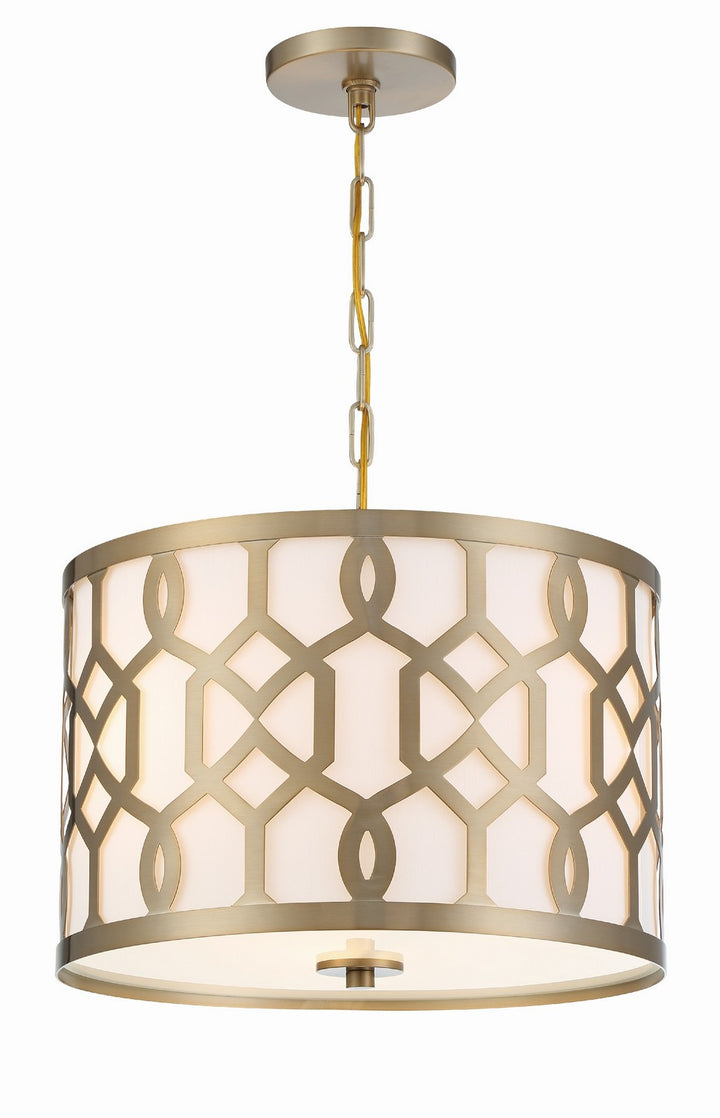 Jennings Three Light Chandelier in Aged Brass - available from The Lighting Shoppe, trusted by Canadian homeowners