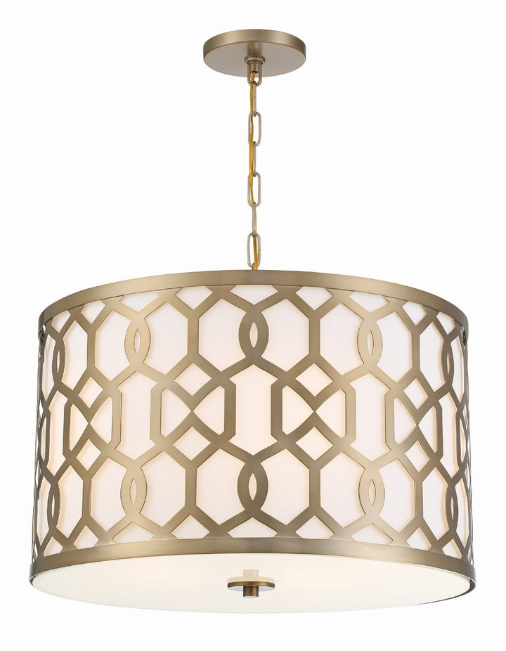 Jennings Five Light Chandelier in Aged Brass - available from The Lighting Shoppe, trusted by Canadian homeowners
