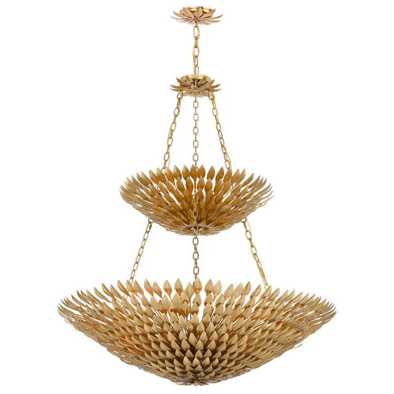 Broche 18 Light Chandelier in Antique Gold - available from The Lighting Shoppe, trusted by Canadian homeowners