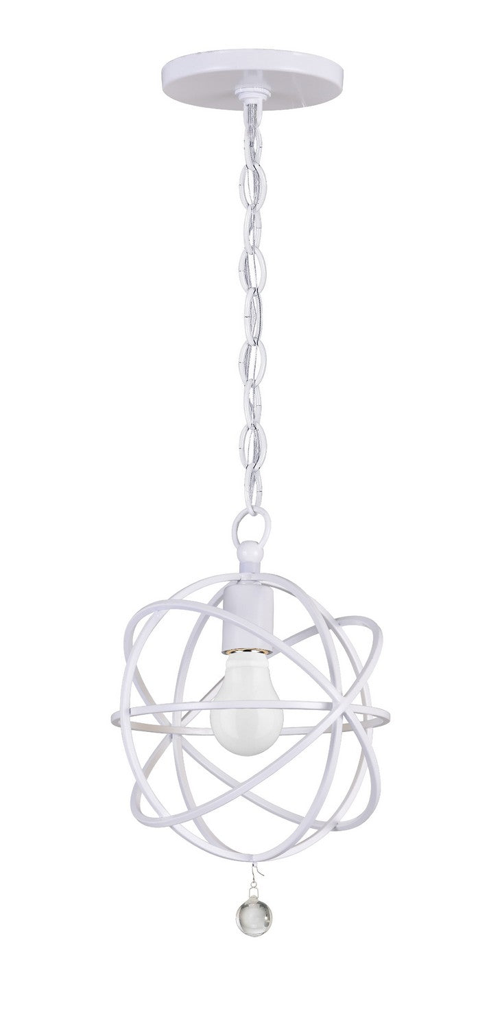 Solaris One Light Pendant in Wet White - available from The Lighting Shoppe, trusted by Canadian homeowners