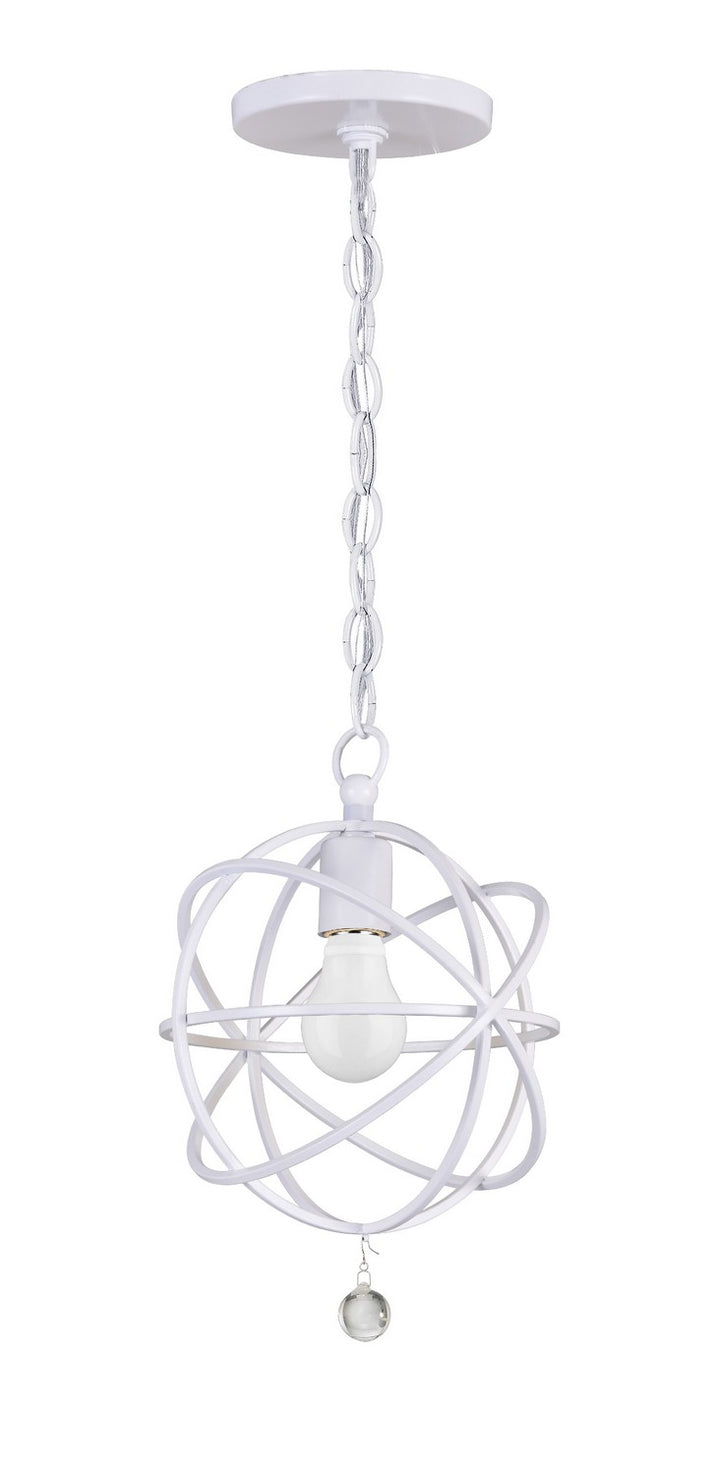 Solaris One Light Pendant in Wet White - available from The Lighting Shoppe, trusted by Canadian homeowners