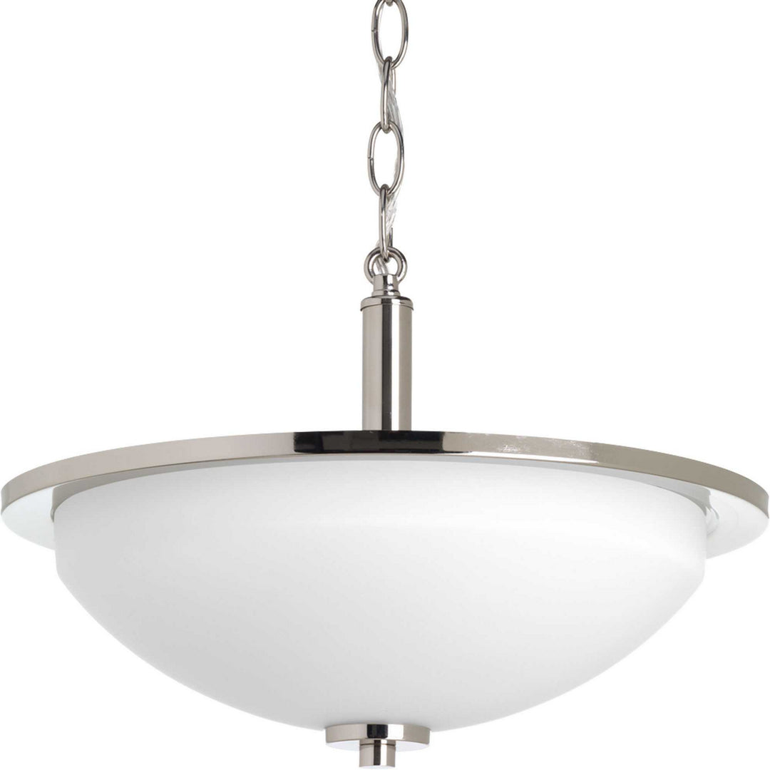 Replay Two Light Semi-Flush Mount in Polished Nickel - available from The Lighting Shoppe, trusted by Canadian homeowners