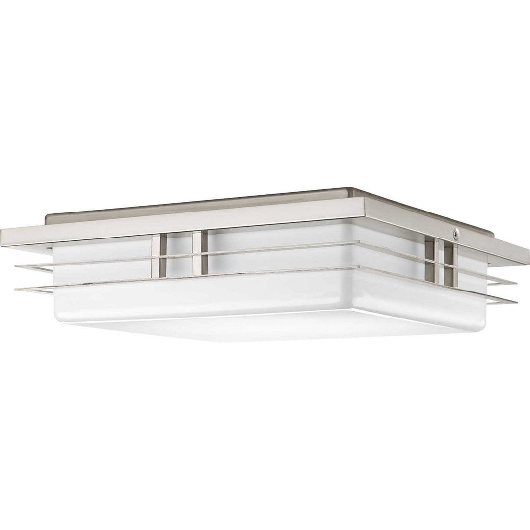 Helm LED LED Flush Mount in Brushed Nickel - available from The Lighting Shoppe, trusted by Canadian homeowners