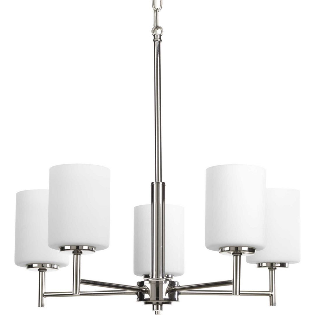 Progress Canada - P4319-104 - Five Light Chandelier - Replay - Polished Nickel