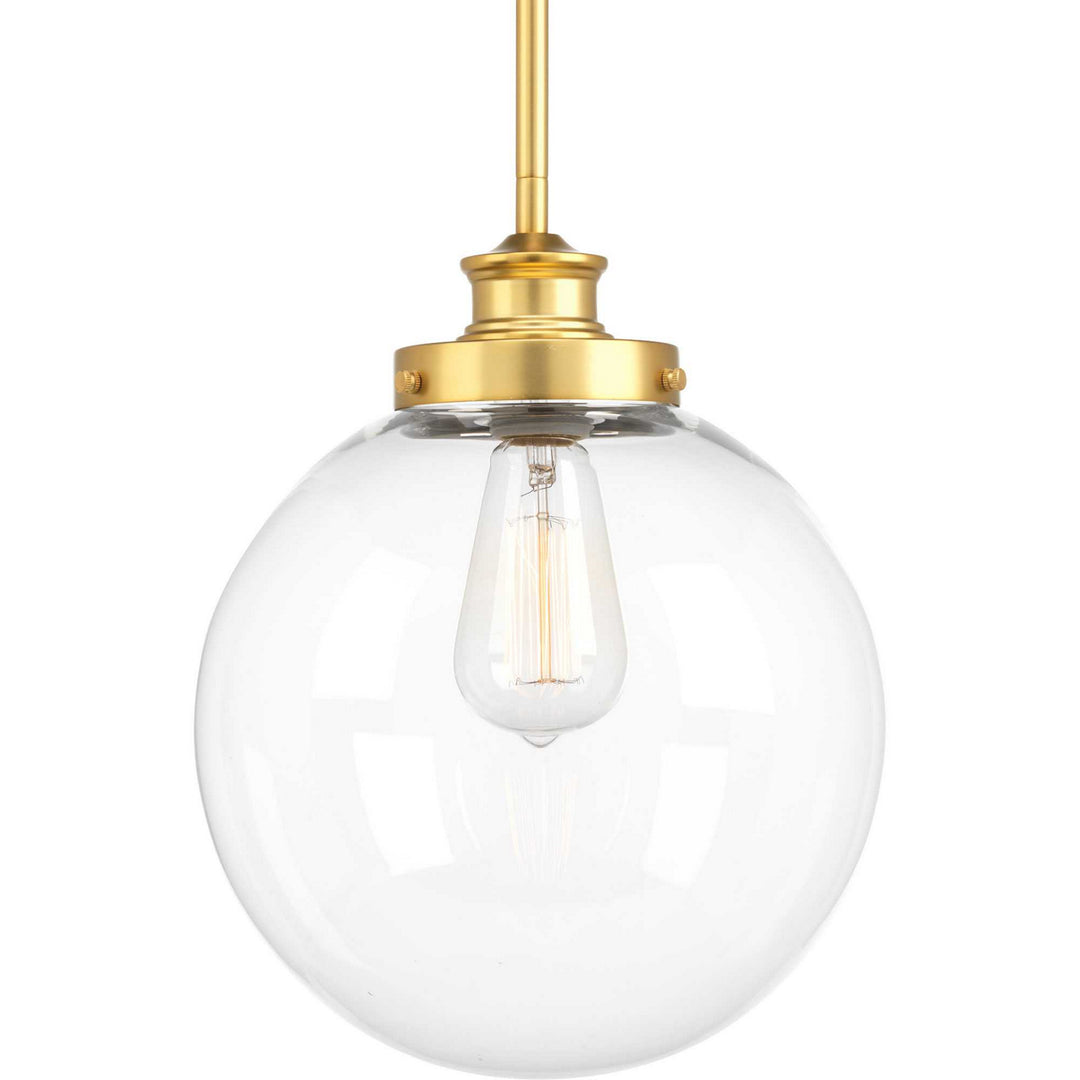 Penn One Light Pendant in Natural Brass - available from The Lighting Shoppe, trusted by Canadian homeowners