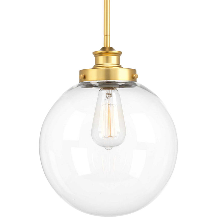 Penn One Light Pendant in Natural Brass - available from The Lighting Shoppe, trusted by Canadian homeowners