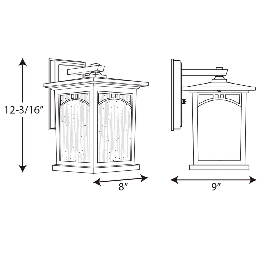 Progress Canada - P6053-20 - One Light Wall Lantern - Residence - Antique Bronze